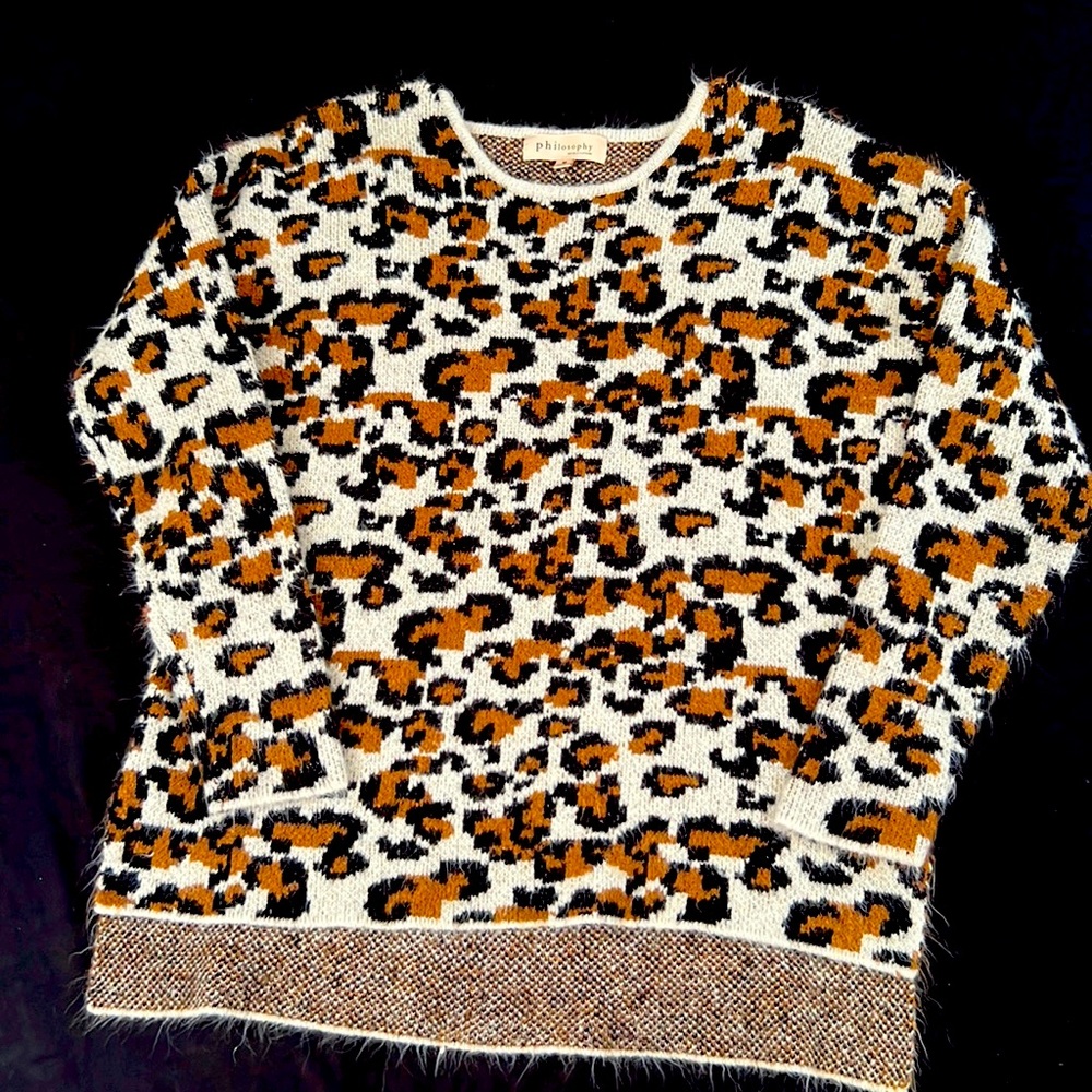 Philosophy leopard sweater